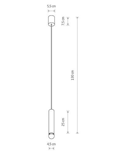 Підвіс 7851 BATON SOLID BRASS M ZWIS