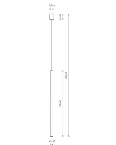 Світильник підвісний 8434 LASER 1000 SOLID BRASS I zwis