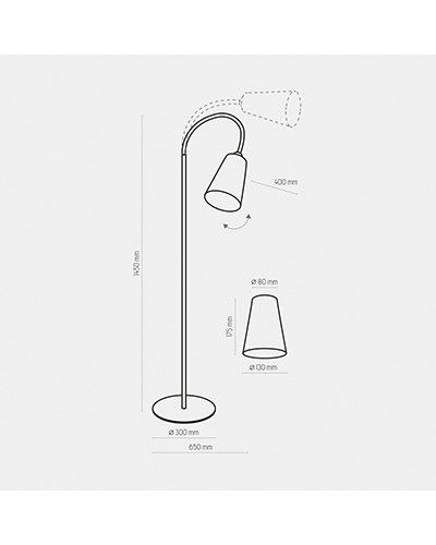 Торшер Wire Gold, 1099