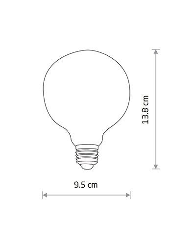 Лампа 10593 BULB VINTAGE LED E27, 6W