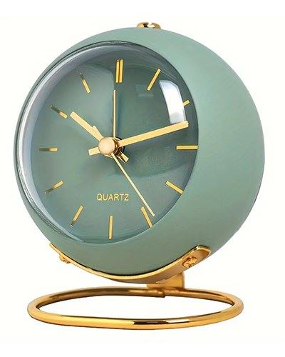 Годинник настільний (зелений) на підставці, 10,5х9 см, 3005065