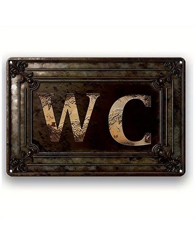 Табличка настінна "WC" (20,32x30,48 см)