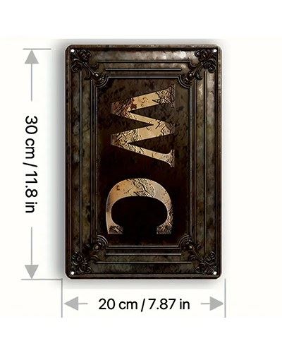 Табличка настінна "WC" (20,32x30,48 см)