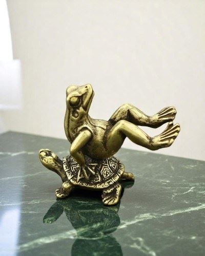 Фігурка Черепаха та Жаба, 3,5х4 см