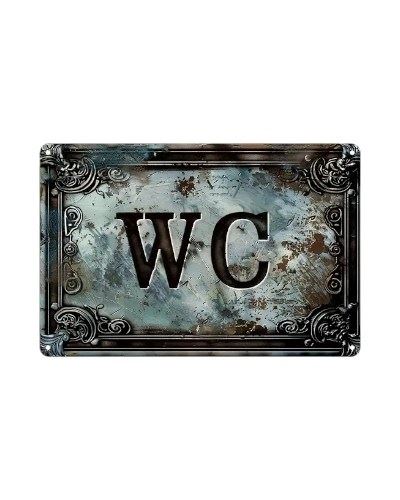 Табличка металева WC (стиль А), 30х20 см