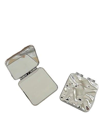 Дзеркало для макіяжу Спокуса, срібне, 7х6,5 см, 3008032
