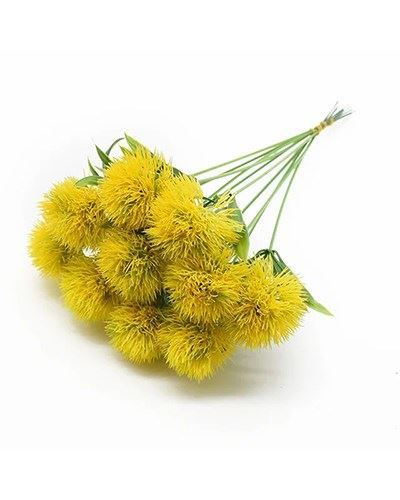 Штучна рослина Кульбаба жовта, букет (5 шт)