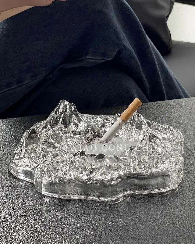 Попільничка Айсберг, 16х5 см, прозора