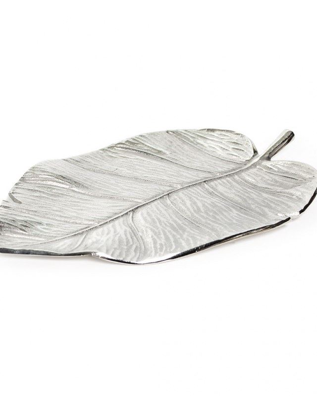 Блюдо Silver Nature, алюміній, 36х23х2см