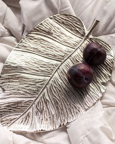 Блюдо Silver Nature, алюміній, 36х23х2см