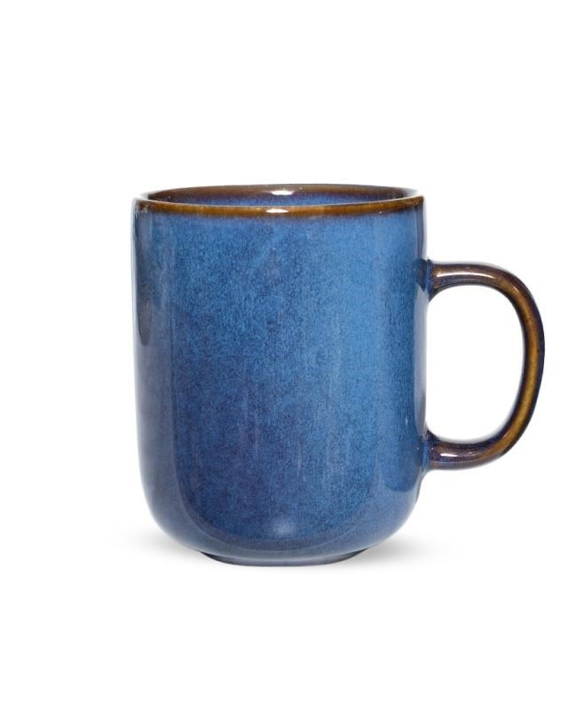 Чашка Neware reacive glaze, кераміка, синя, 400мл